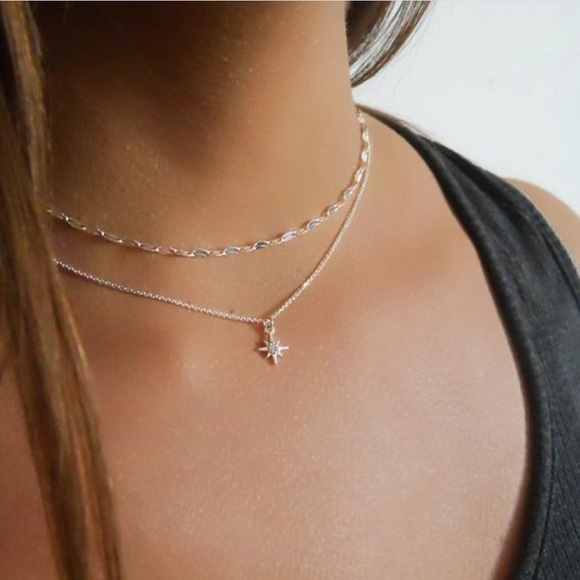 ✨✨Extra Tiny Silver North Star Necklace✨✨ - Picture 2 of 6